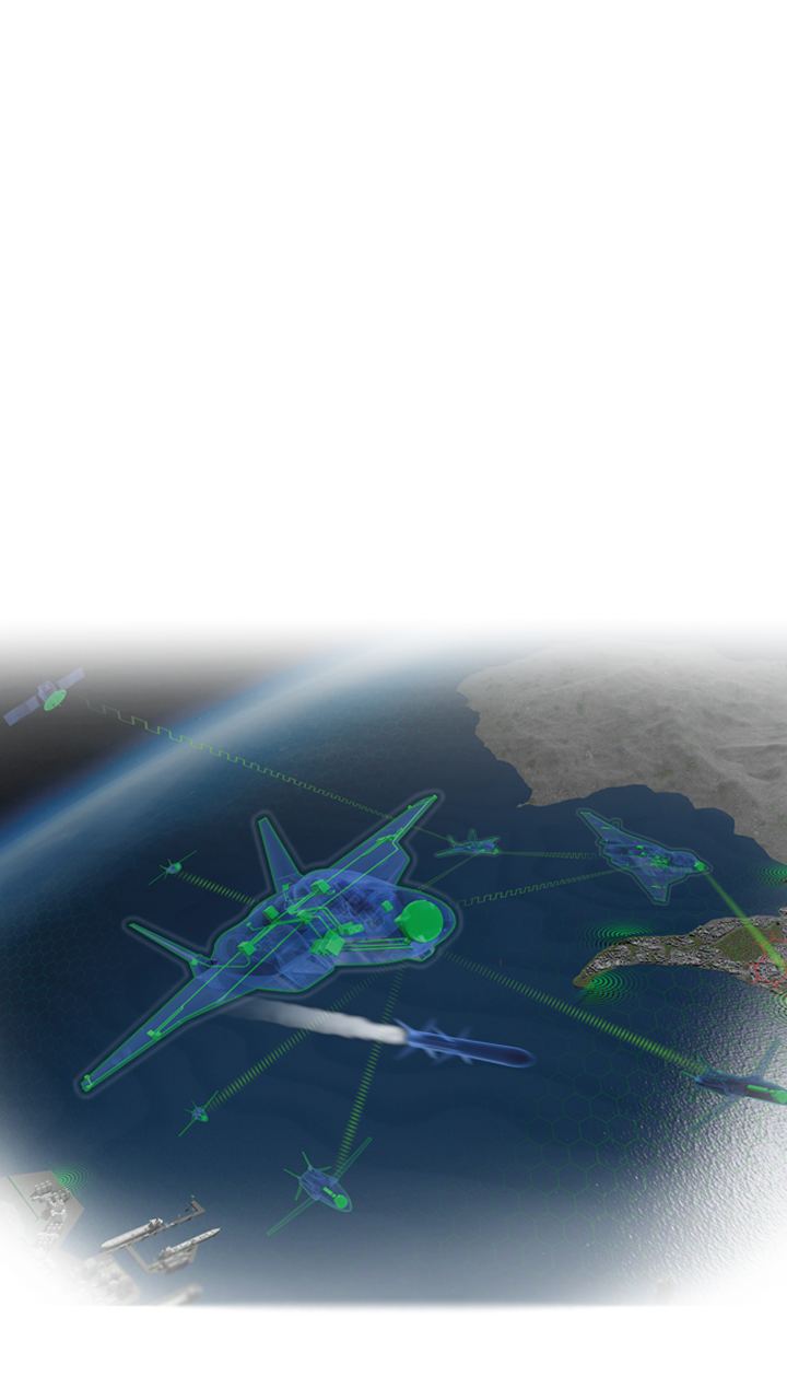 Computergrafik eines Kampfflugzeugs